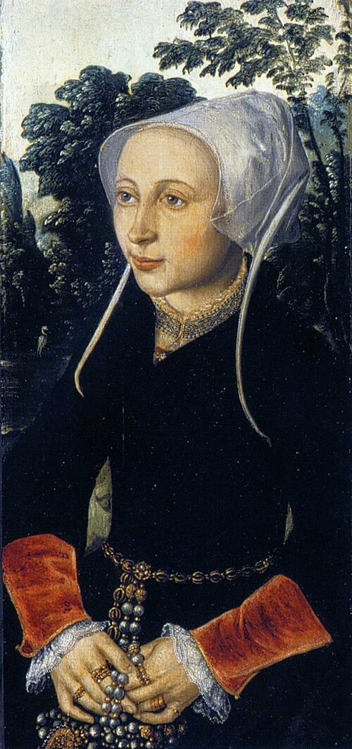 Portrait of Lydia Amelsdochter van Rijswijk, 1552, 1552, 