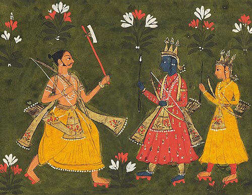 While returning to Ayodhya Parshurama challenges Rama for breaking the bow of lord Shiva, 1800, 