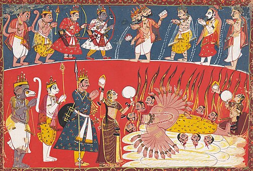 The death of Ravana, 1650, 