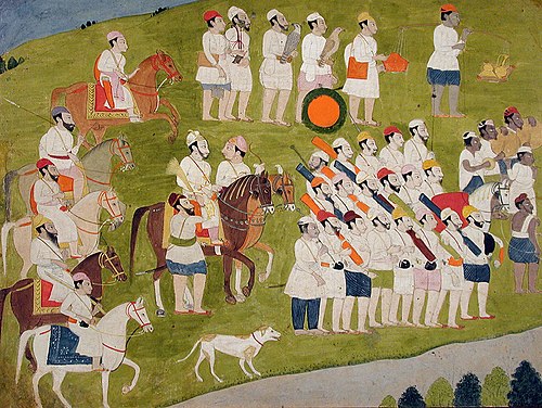 A Bhoti prince prepares for the hunt, , 