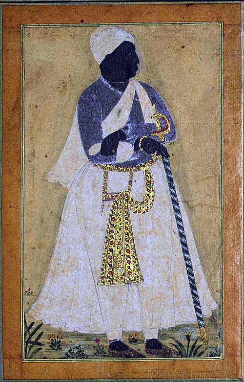 Portrait of a Habshi (Abyssinian official), 1620, 