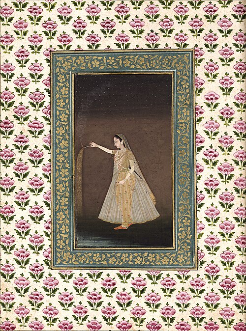 Lady holding a sparkler, 1660, 