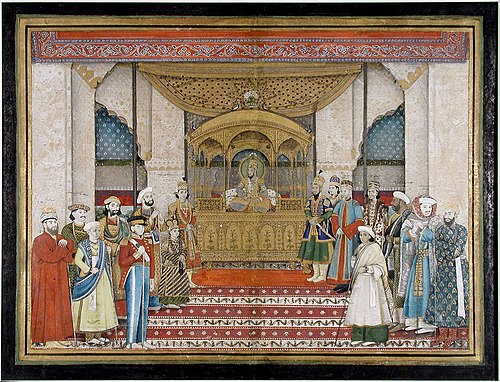 The Mughal Emperor in Darbar, , 
