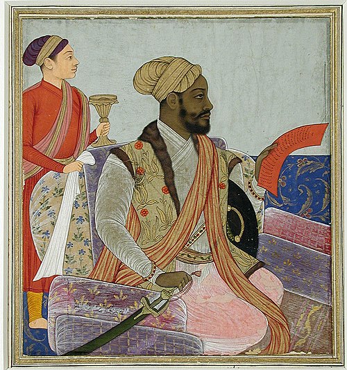 The noble Ikhlas Khan with a petition, 1650, 