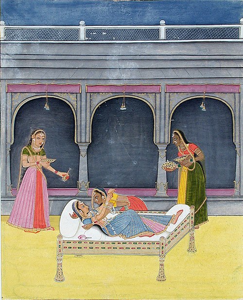 Using her sickness as a pretext, , 