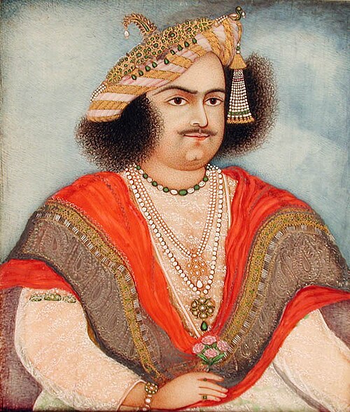 A Maratta wearing a red shawl, 1820, 