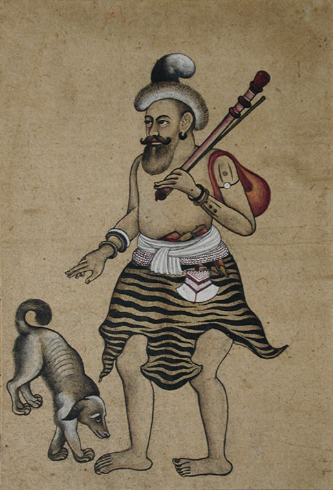A mendicant and his dog, , 