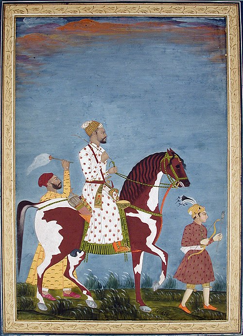 A Muslim nobleman on a dappled stallion, 1680, 