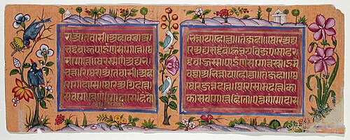 A page of text from a Jain Manuscript, , 