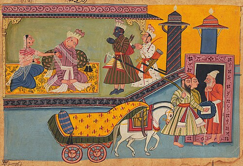 Kekeyi informs Rama and Lakshmana of the decision of Dasharatha, 1750, 