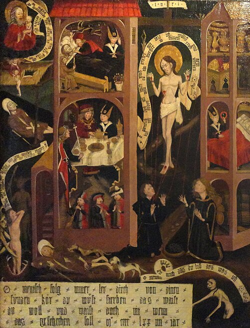 La prière du riche et du pauvre, 1474, 