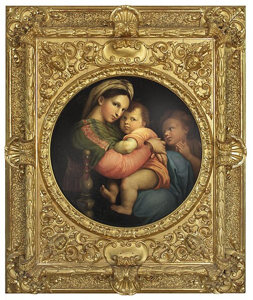 Madonna della Sedia (Madonna of the Armchair), , 
