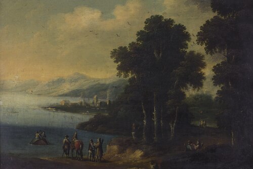 Italian Lake Scene, 1800, 