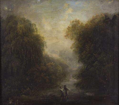 Landscape with Two Figures, 1750, 