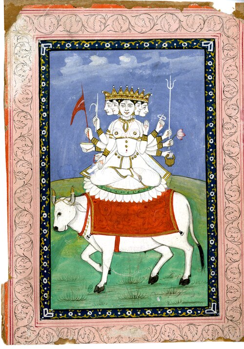 Parvati on Nandi, 1800, 
