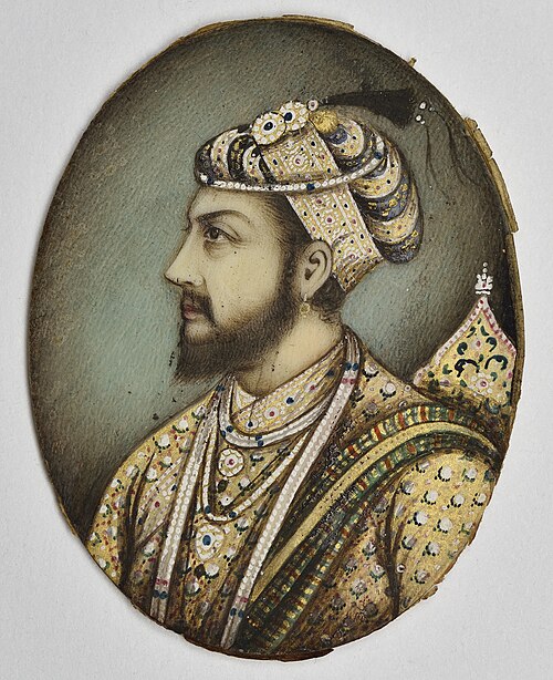 Miniature of Shah Jahan, 1850, 