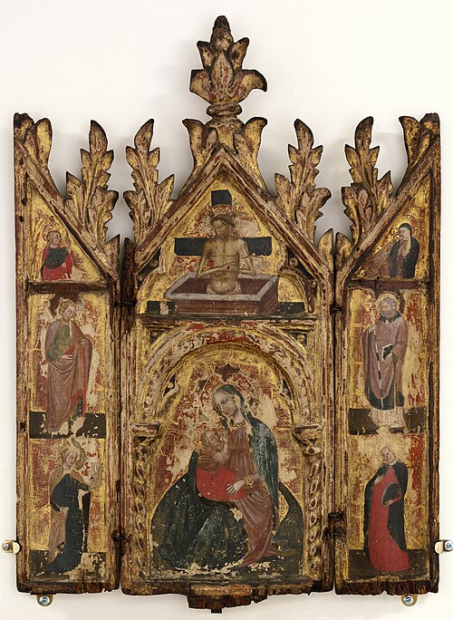 Virgin of Humility with Saints, 1390, 