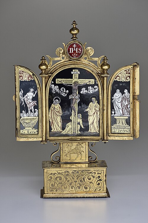 Triptych with Crucifixion, 1550, 
