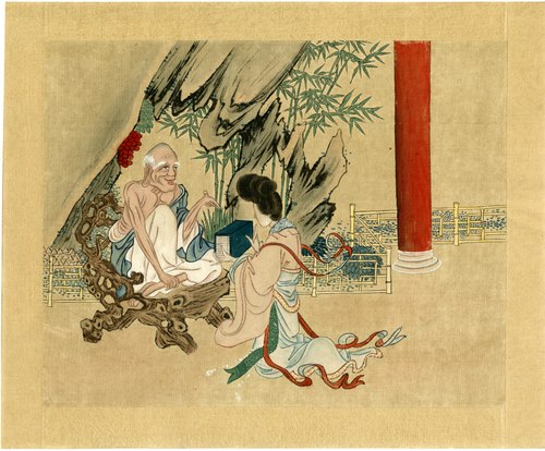 Unsigned album paintings depicting Taoist immortals, , 