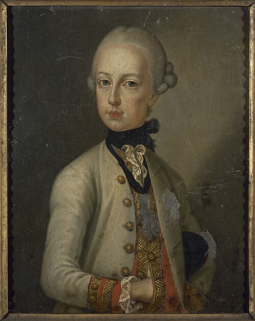 Portrait de Joseph II (1741-1790), empereur du Saint-Empire, 1755, 