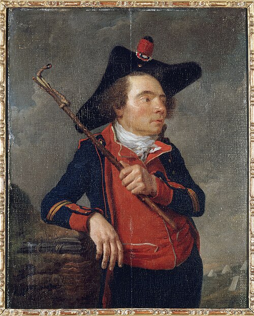 Portrait d'un artilleur de la garde nationale, 1789, 