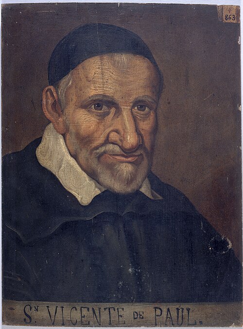 Portrait de saint Vincent de Paul (1581-1660), 1660, 