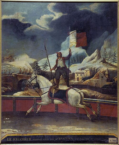 Le "Faucheur polonais", au théatre du Cirque-Olympique, 1801, 