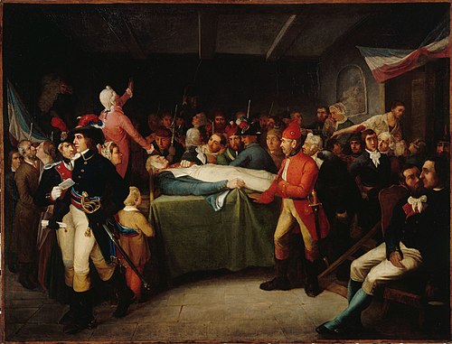 Robespierre étendu sur la table du Comité de salut public, le 9 thermidor an II (27 juillet 1794), 1801, 