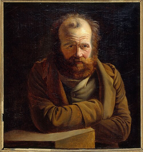 Portrait présumé de Pierre-Joseph Proudhon (1809-1865), économiste, philosophe et publiciste, 1857, 