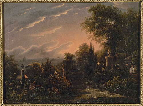 Le cimetière du Père-Lachaise, vers 1820, 1820, 