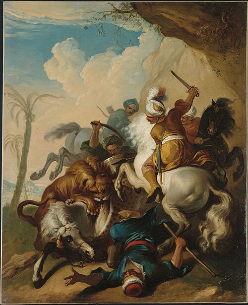Chasse au lion, 1801, 