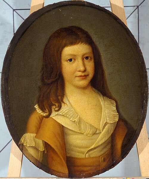 Portrait présumé de Louis XVII (1785-1795), 1790, 