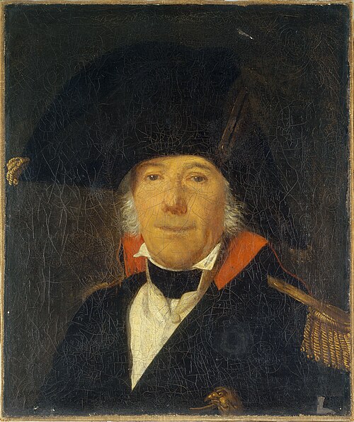 Portrait présumé de Buirette de Verrière, en uniforme de commandant de la garde nationale, 1791, 