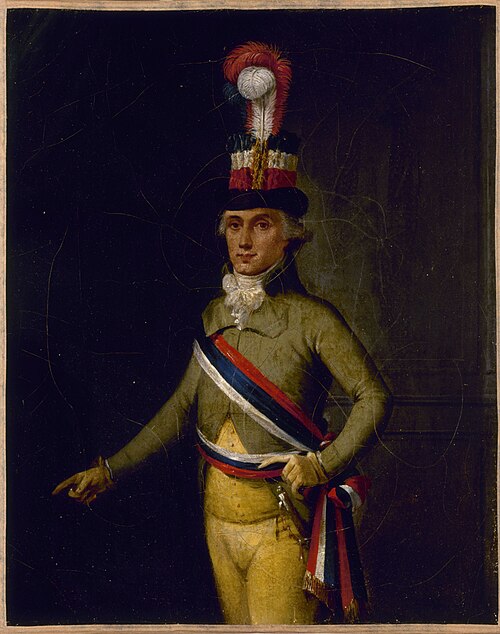 Portrait d'un officier de police municipale à l'époque révolutionnaire, 1794, 