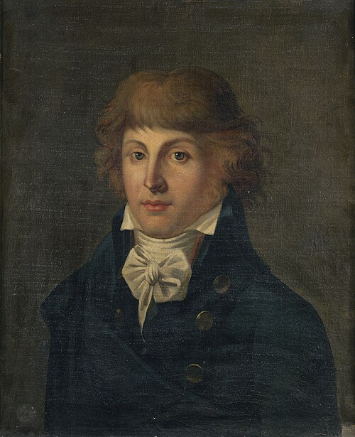 Portrait de Louis-Antoine de Saint-Just (1767-1794), homme politique, 1701, 
