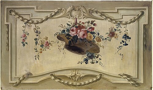 Panier de fleurs. Dessus-de-porte., 1779, 