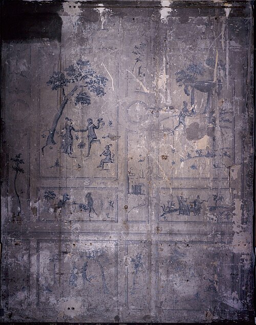 Peinture murale : scènes pastorales, 1720, 