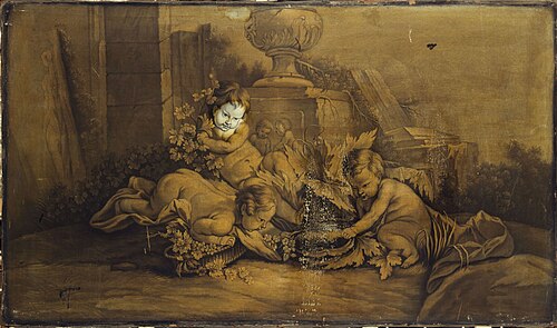 Jeux d'enfants dans un paysage, 1701, 