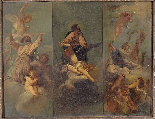 Saint Mathias, saint Jacques le Majeur et saint André. Trois apôtres peints par Jouvenet pour la cou, 1701, 