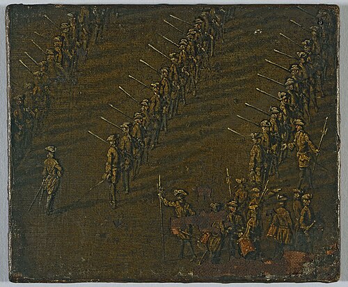 Revue du régiment du roi, vers 1690, 1601, 