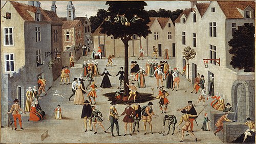 Fête populaire autour d'un arbre, 1560, 