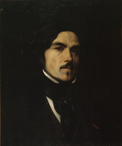 Portrait d'Eugène Delacroix (1798-1863), peintre, 1840, 