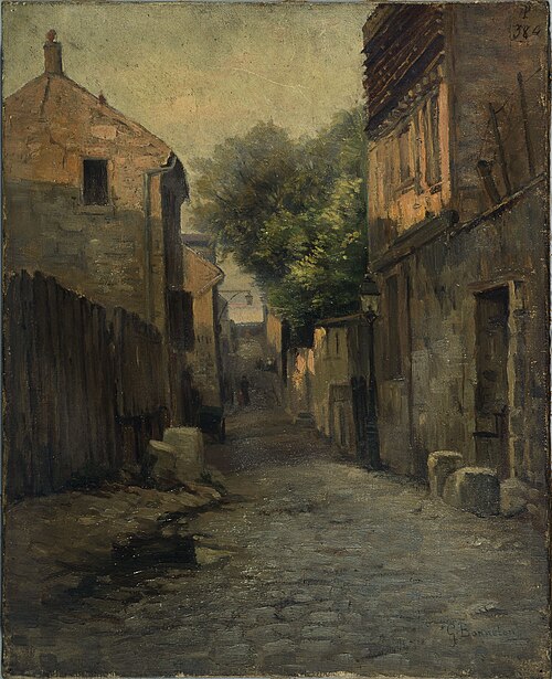 La rue de la Fontaine-à-Mulard (place de Rungis), 1900, 
