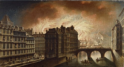 L'incendie de l'Hôtel-Dieu en 1772, 1772, 