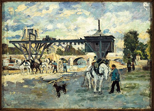 Grue sur la Seine au pont Royal, 1880, 