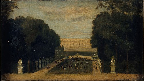 L'allée du Tapis-Vert, à Versailles, 1860, 