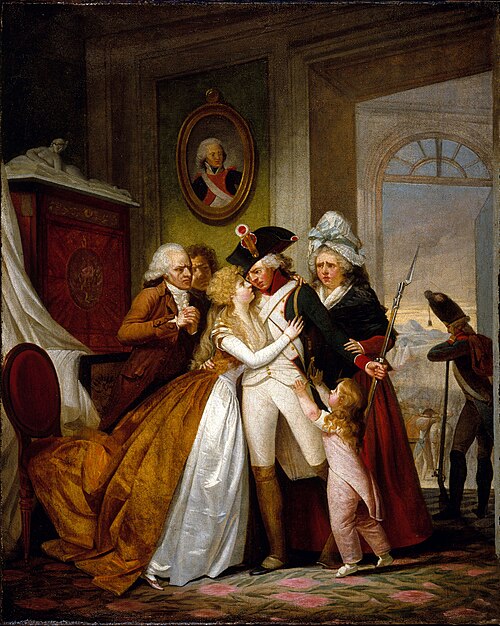 Le départ du volontaire, vers 1793, 1793, 