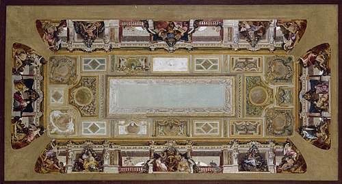 Esquisse pour la voûte de l'escalier du Palais Rose, 1896, 1896, 
