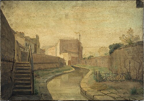La Bièvre, rue Croulebarde, 1890, 