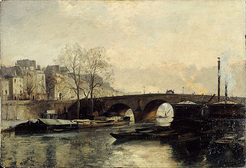Le pont Marie vu du quai des Célestins, 1886, 